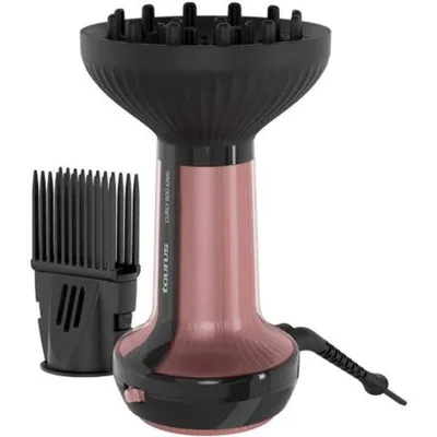 Ionen Föhn Taurus Curly 800 Ionic 800W 3 Temperaturstufen 3 Geschwindigkeiten Zubehör Pink Schwarz