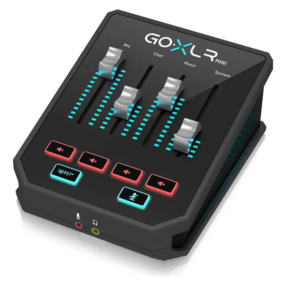 Audio-Interface TC-Helicon GO XLR Mini 24 Bit 48 kHz 4-Band EQ Schwarz