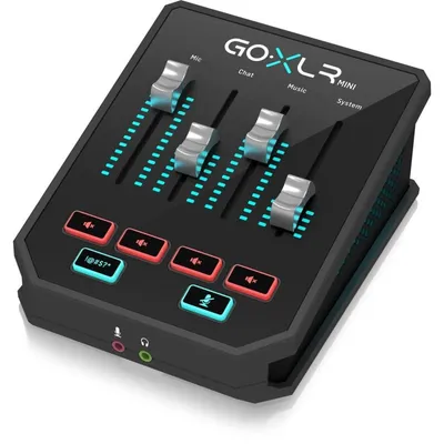 Audio-Interface TC-Helicon GO XLR Mini 24 Bit 48 kHz 4-Band EQ Schwarz