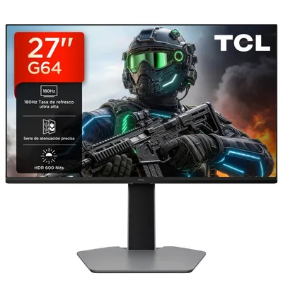 Monitor TCL 27G64 27" QHD 180Hz HVA LED QD-Mini FreeSync höhenverstellbar