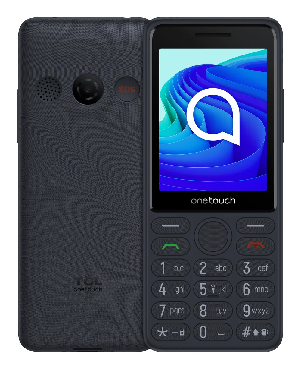 Seniorenhandy TCL One Touch 4042S Dark Grey 4G 2.8" Dual SIM Notruftaste