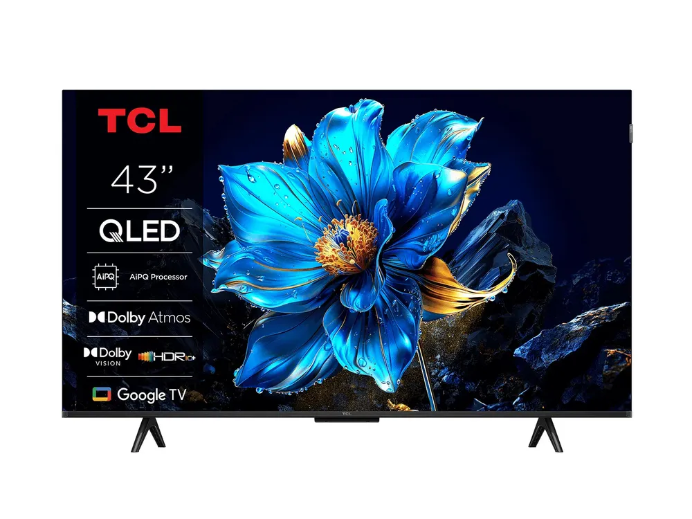 TV TCL QLED 43T69C 43" 4K UltraHD 60Hz Smart TV Google TV Dolby Vision HDR10+