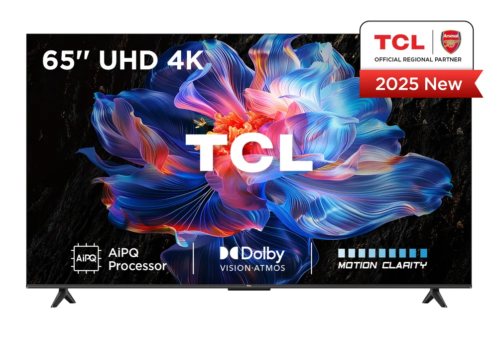 TV TCL LED 65V6C 65" 4K UltraHD 60Hz Smart TV Google TV Dolby Vision HDR10+ Metallic