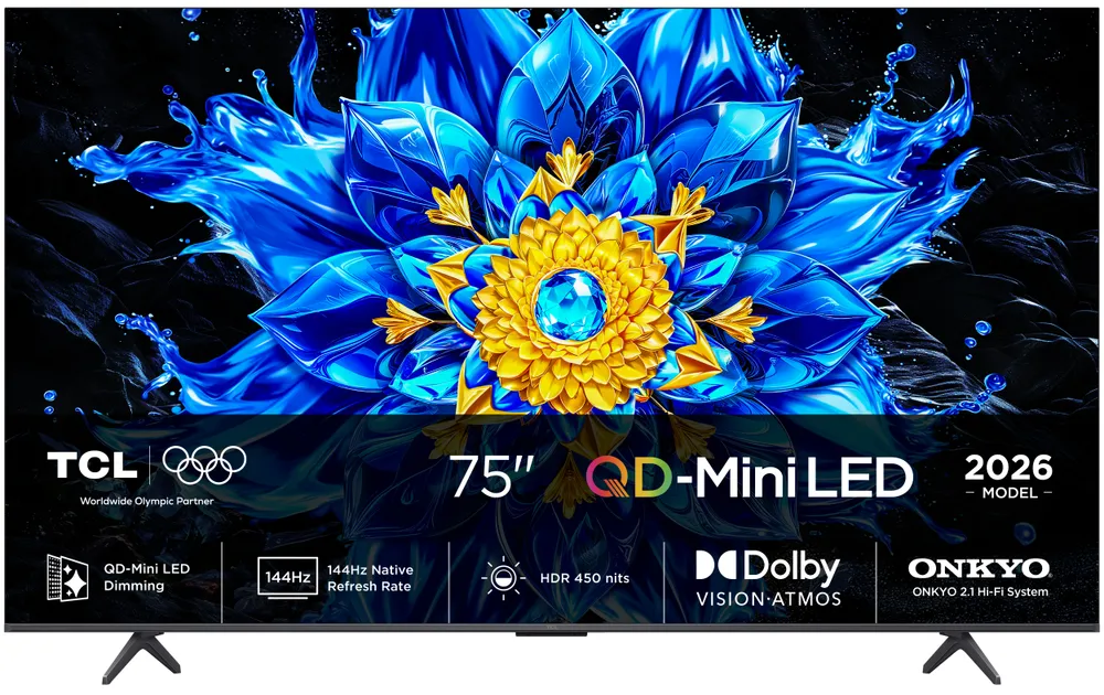 TV TCL QLED P8L 75P8L 75" 4K UltraHD 144Hz Smart TV Google TV HDR10 Dolby Vision