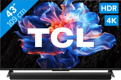 TCL 43 Zoll LED P61K 4K (2025) + TCL S45H 2.0 Soundbar