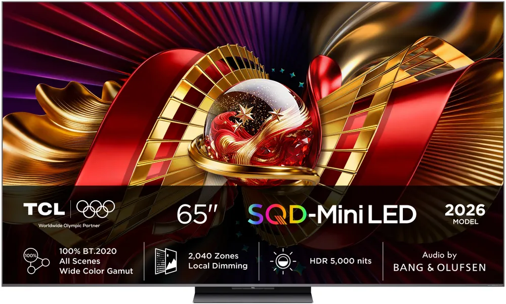 TCL 65C8LX1 Mini-LED-Fernseher (164 cm/65 Zoll, 4K Ultra HD, Google TV, SQD-Mini LED, HDR 6000 Nits, 100%BT.2020, 144Hz, AiPQ Pro,Dolby Vision)