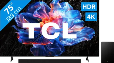 TCL 75 Zoll LED P61K 4K (2025) + TCL Q65H