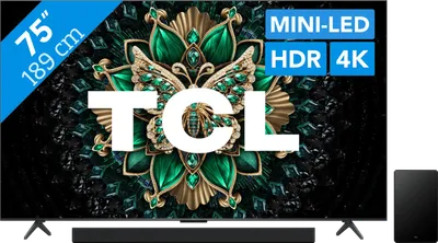 TCL 75 Zoll QD Mini-LED C61K 4K (2025) + TCL Q65H