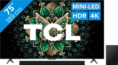 TCL 75 Zoll QD Mini-LED C61K 4K (2025) + TCL Q75H