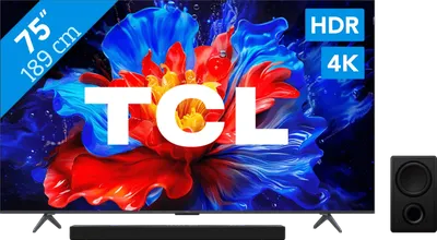 TCL 75 Zoll QLED P81K 4K (2025) + TCL Q75H