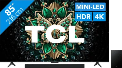 TCL 85 Zoll QD Mini-LED C61K 4K (2025) + TCL Q65H