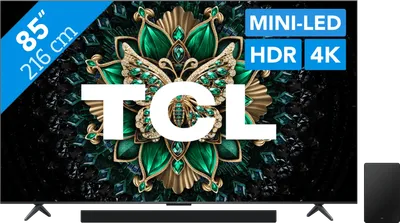 TCL 85 Zoll QD Mini-LED C61K 4K (2025) + TCL Q75H