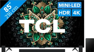TCL 85 Zoll QD Mini-LED C61K 4K (2025) + TCL Q85H PRO