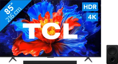 TCL 85 Zoll QLED P81K 4K (2025) + TCL Q65H