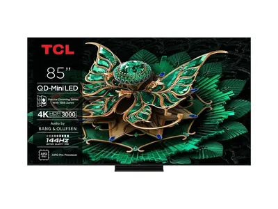 TCL 85Q7CX2 Mini-LED-Fernseher (215 cm/85 Zoll, 4K Ultra HD, Smart-TV, Google TV, Audio von Bang & Olufsen, Präzises Dimming, Smart TV, Apple TV, 4K HDR)