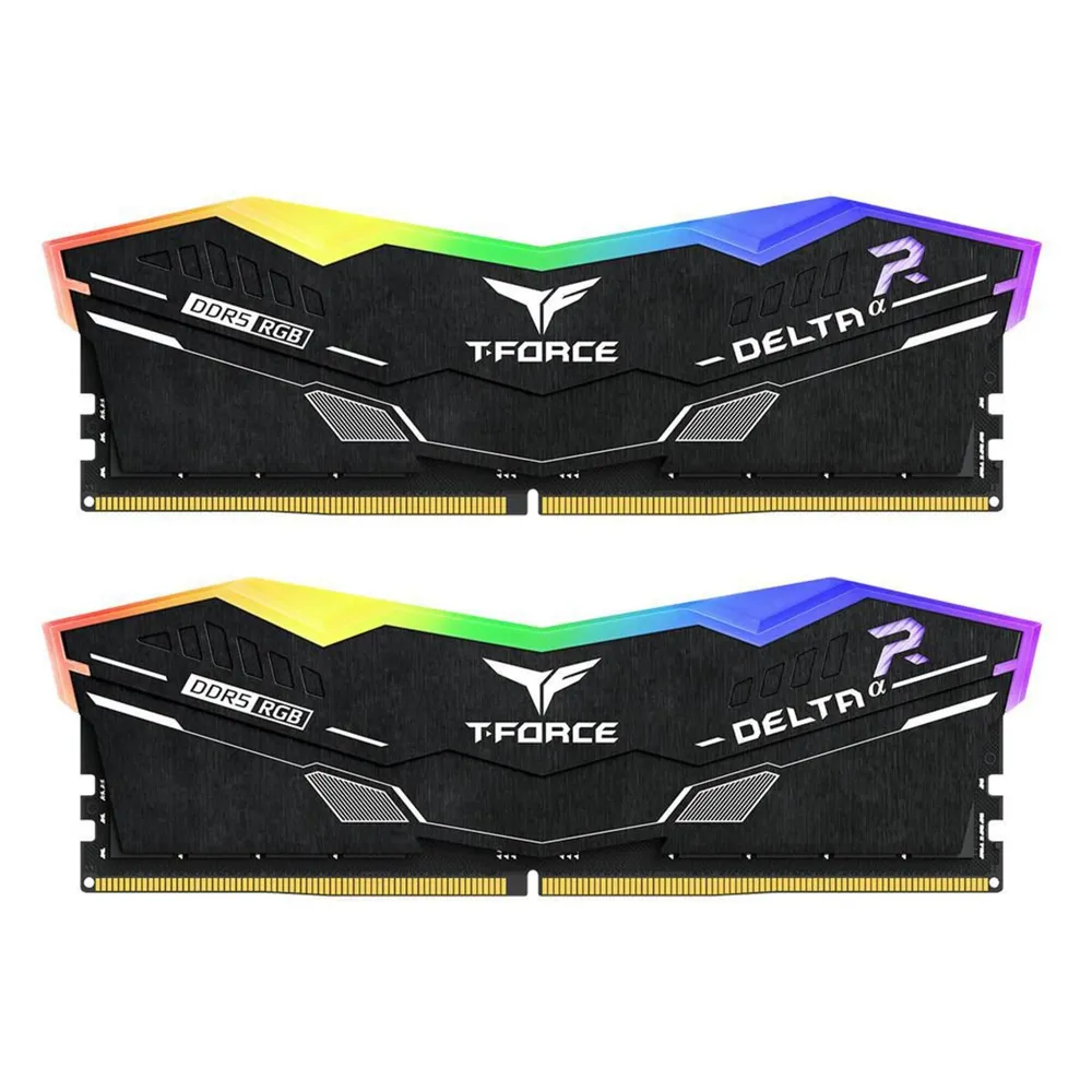 Arbeitsspeicher RAM Team Group T-Force Deltaα RGB 32GB 2x16GB DDR5 6000MHz CL30 AMD EXPO Schwarz