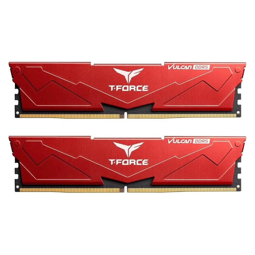 Arbeitsspeicher RAM Team Group VULCAN 32GB 2x16GB DDR5 6000MHz CL30 XMP Rot
