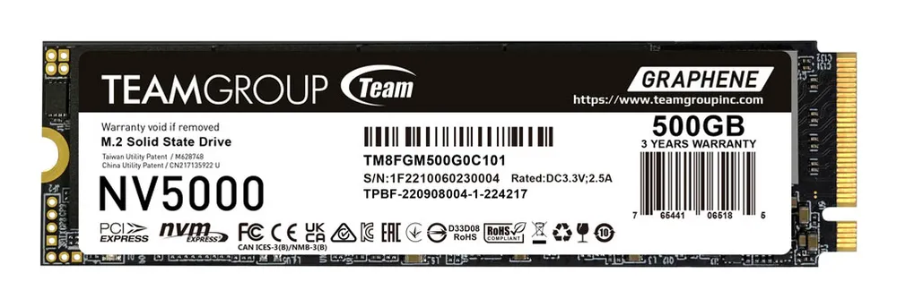 Team Group NV5000 | tm8fgm500g0c101 | 500 GB - M.2
