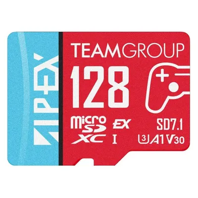 microSDXC Karte Team Group APEX SD7.1 128 GB hohe Geschwindigkeit