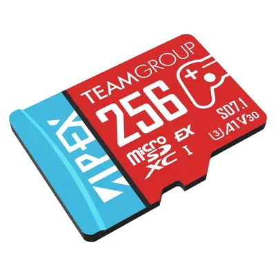 microSDXC Team Group APEX 256 GB U3 A1 V30 800/700 MB/s Adapter
