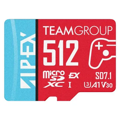 Speicherkarte Team Group Apex SD7.1 512GB MicroSDXC 800MB/s UHS Express Wasserdicht