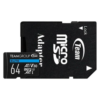MicroSD-Karte Team Group Elite 64GB UHS-I U3 V30 A1 4K UHD