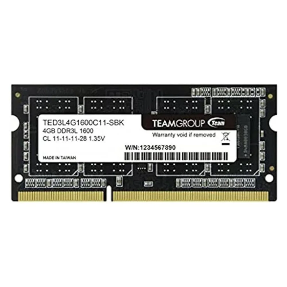 Team Group 4GB DDR3L SO-DIMM memory module 1 x 4 GB 1600 MHz