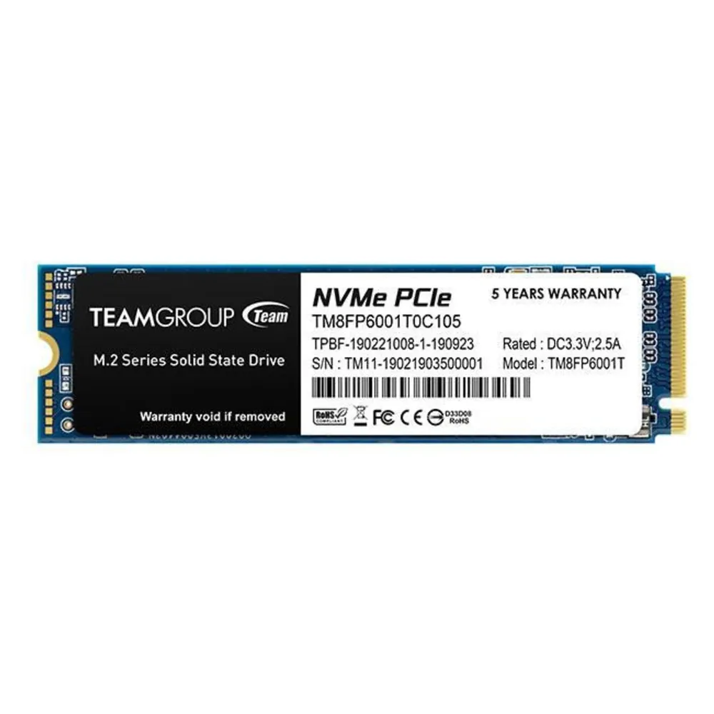 Team Group MP33 SSD 1 TB M.2 NVMe PCIe 3.0 x4
