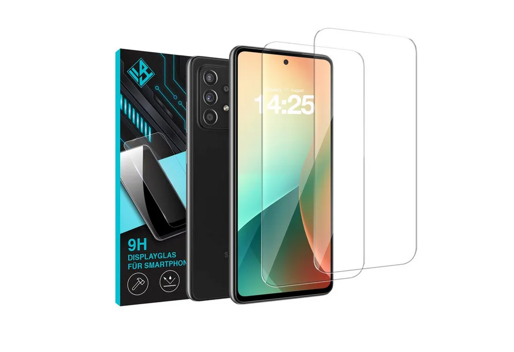 Tec-Expert Displayschutzglas 2X 9H Displayglas für Samsung Galaxy A52 / A52 5G / A52s 5G für Samsung Galaxy A52 / A52 5G / A52s 5G, Displayschutzfolie, 2 Stück, Displayschutz, Schutzglas, Bildschirmschutz, kratz- & stoßfest