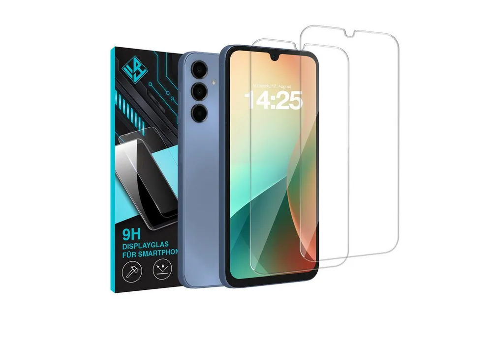 Tec-Expert Displayschutzglas 2X 9H Displayglas für Samsung Galaxy A16 / A16 5G für Samsung Galaxy A16 / A16 5G, Displayschutzfolie, 2 Stück, Displayschutz, Schutzglas, Bildschirmschutz, kratz- & stoßfest