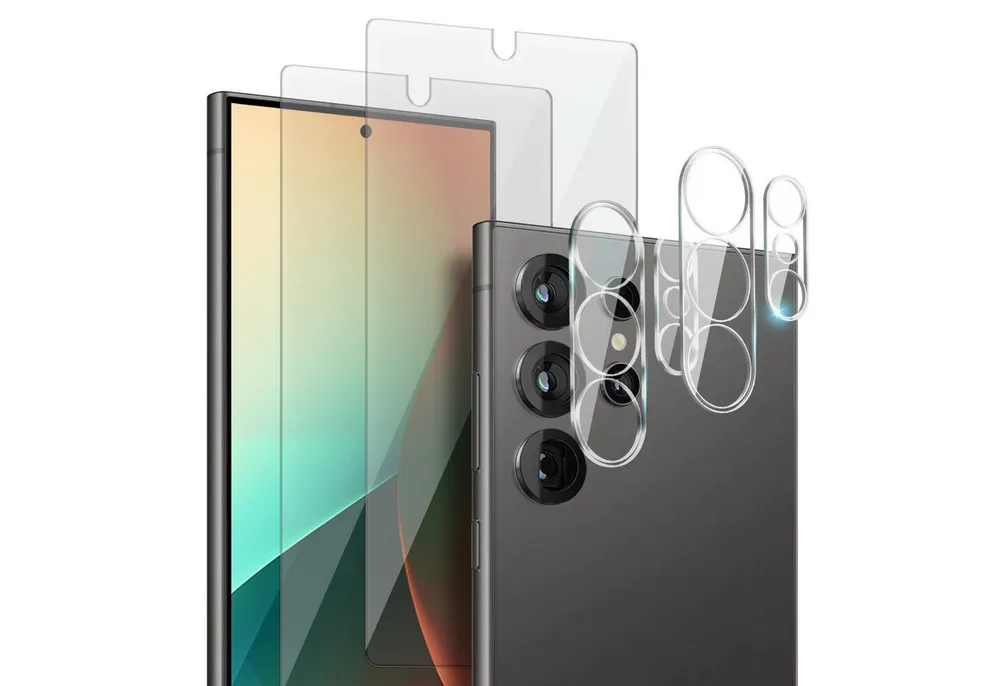 Tec-Expert Displayschutzglas 2x 9H Kamera und Displayglas für Samsung Galaxy S26 Ultra für Samsung Galaxy S26 Ultra, Kamera + Display Schutzglas, 4 Stück, Kameraschutz, Displayschutz, Schutzglas, kratz- & stoßfest