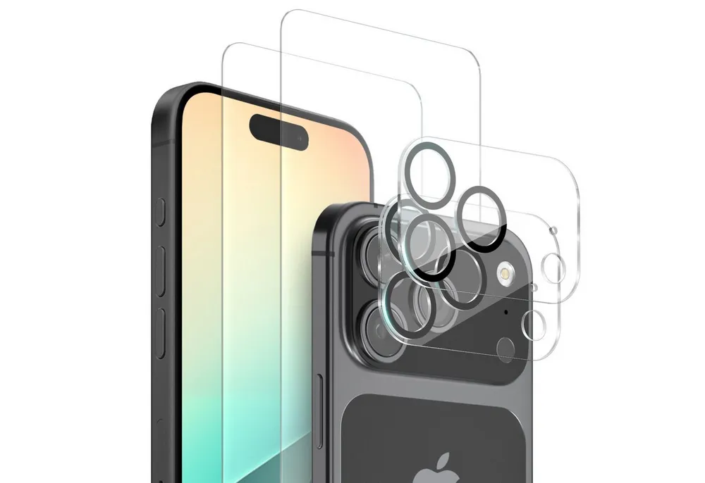 Tec-Expert Displayschutzglas 2x 9H Kamera und Displayglas für Apple iPhone 17 Pro Max für Apple iPhone 17 Pro Max, Kamera + Display Schutzglas, 4 Stück, Kameraschutz, Displayschutz, Schutzglas, kratz- & stoßfest