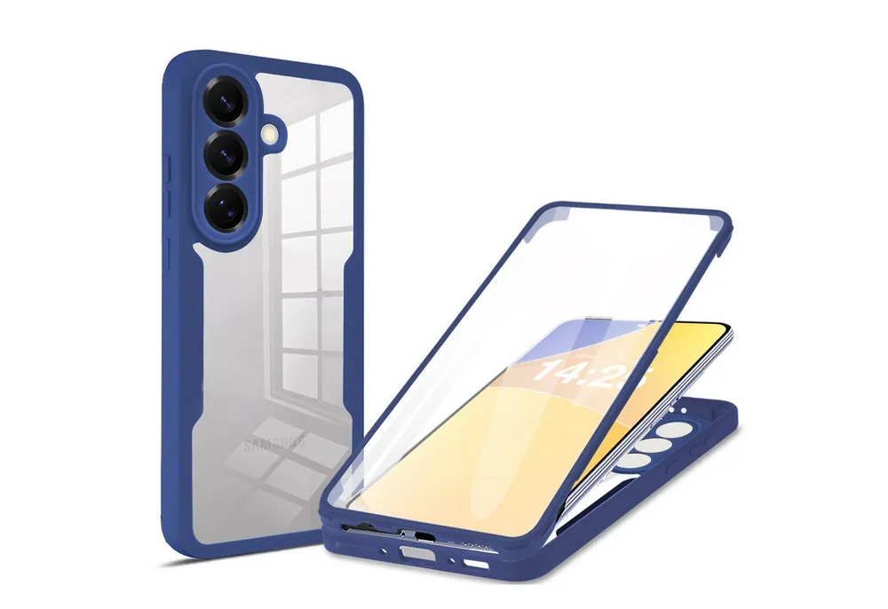 Tec-Expert Handyhülle 360 Grad Handy Hülle für Samsung Galaxy A57 5G 6.7 Zoll, 6.7, Rundum Schutz Cover Case Bumper robust Vollschutz