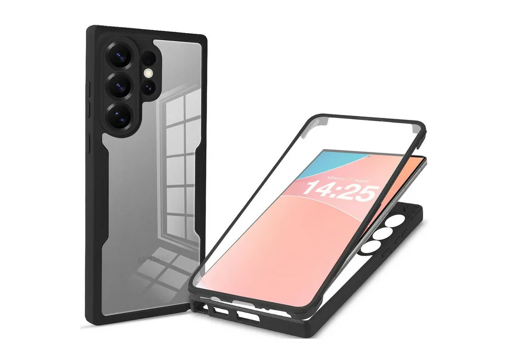 Tec-Expert Handyhülle 360 Grad Handy Hülle für Samsung Galaxy S26 Ultra, Rundum Schutz Cover Case Bumper robust Vollschutz