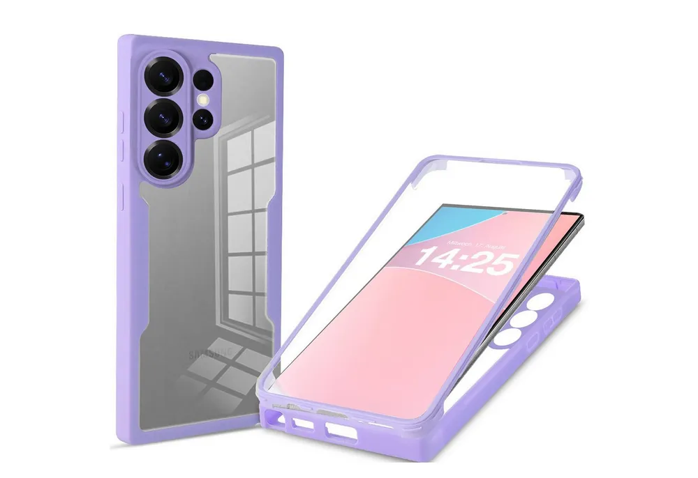 Tec-Expert Handyhülle 360 Grad Handy Hülle für Samsung Galaxy S26 Ultra, Rundum Schutz Cover Case Bumper robust Vollschutz