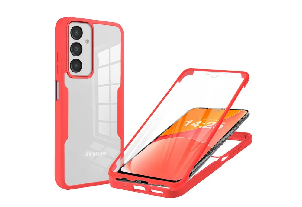 Tec-Expert Handyhülle 360 Grad Hülle für Samsung Galaxy A17 / A17 5G 6.7 Zoll, 6.7", Rundum Schutz Cover Case Hülle robust
