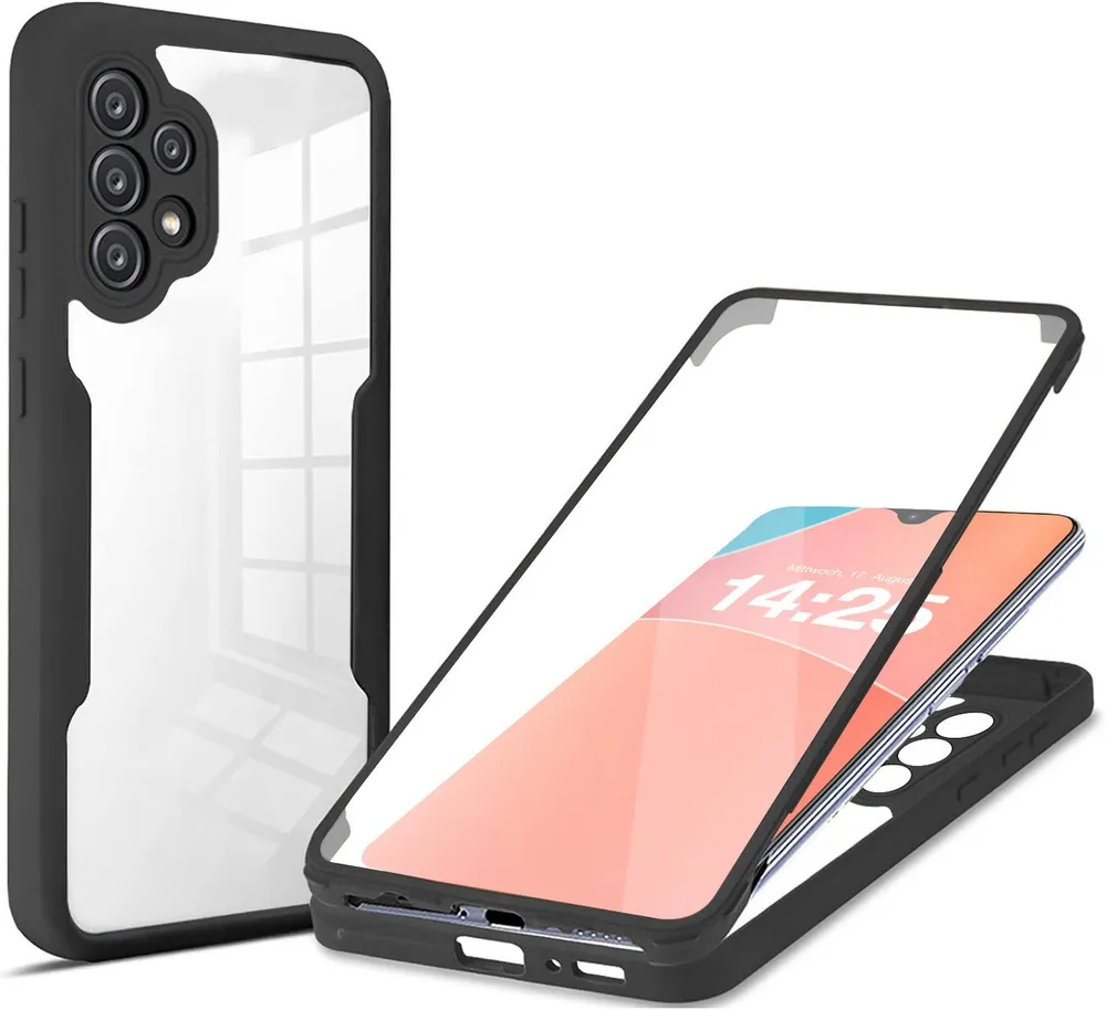 Tec-Expert Handyhülle 360 Grad Hülle für Samsung Galaxy A32 5G 6.4 Zoll, 6.4, Rundum Schutz Cover Case Hülle robust