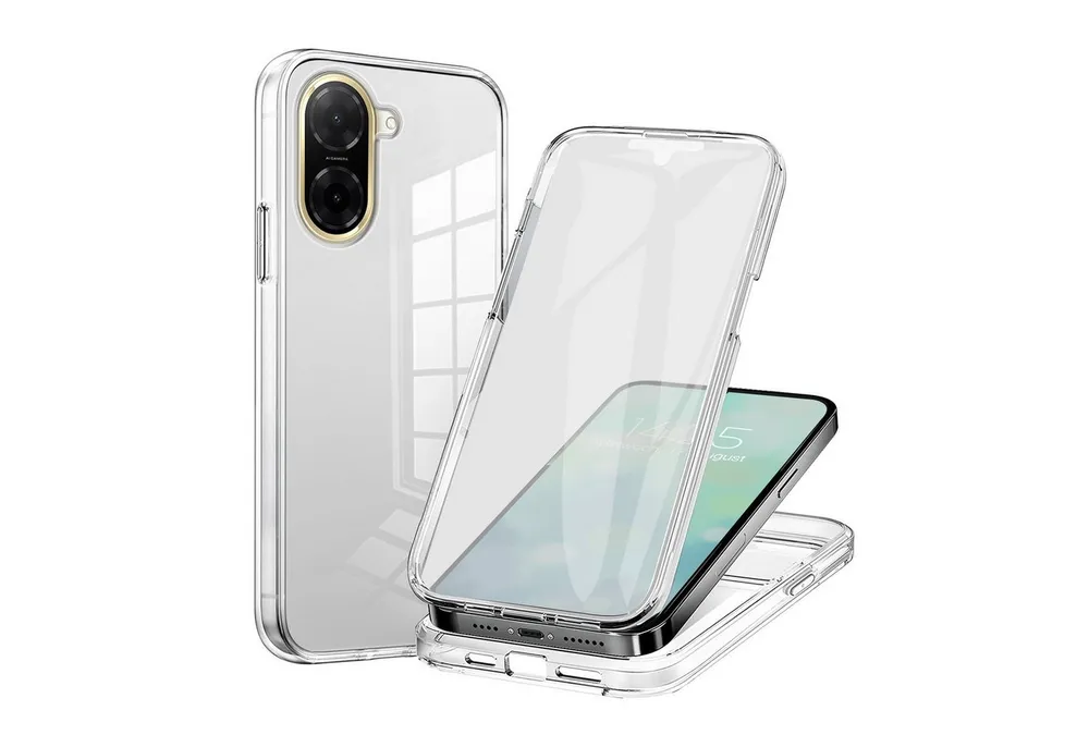 Tec-Expert Handyhülle 360 Grad Hülle für Xiaomi Redmi A5 6.88 Zoll, 6.88", Rundum Schutz Cover Case Hülle Transparent