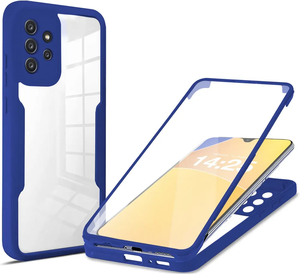 Tec-Expert Handyhülle 360 Grad Hülle für Samsung Galaxy A53 5G 6.5 Zoll, 6.5, Rundum Schutz Cover Case Hülle robust