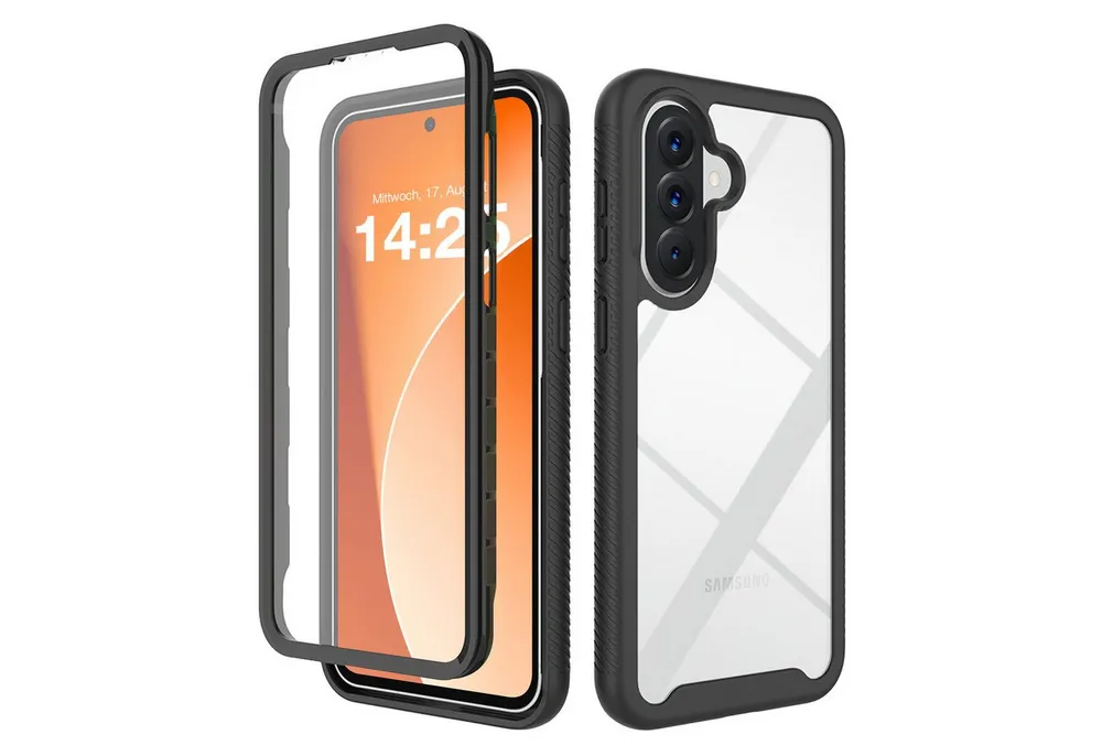 Tec-Expert Handyhülle 360 Grad Premium Handy Hülle für Samsung Galaxy A57 5G 6.7 Zoll, 6.7, Rundum Schutz Cover Case Bumper Stoßdämpfung