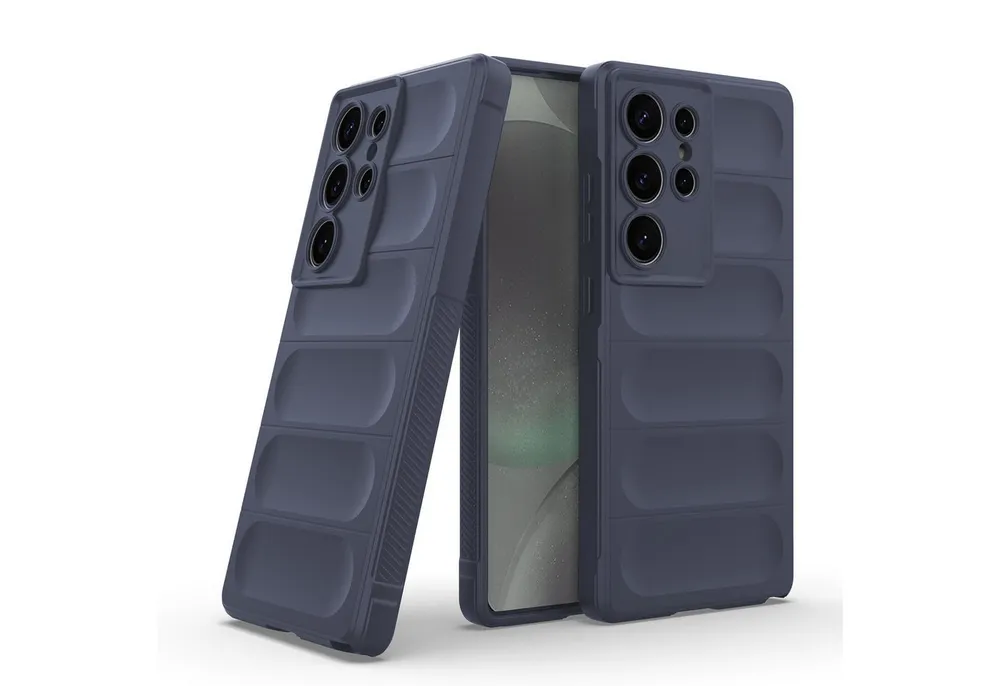 Tec-Expert Handyhülle Cover Hülle für Samsung Galaxy S25 Ultra 6.8 Zoll, 6.8, Case mit Griffzonen und Mikrofaser Inlay