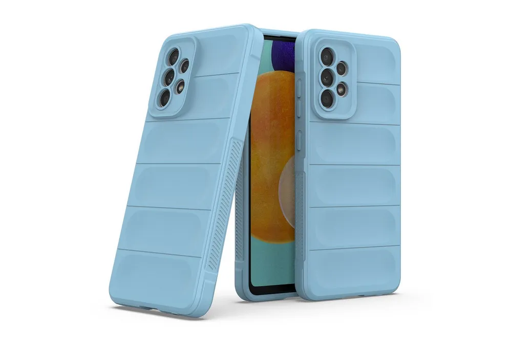 Tec-Expert Handyhülle Cover Hülle für Samsung Galaxy A52 / A52s 5G & A52 5G 6.5 Zoll, 6.5", Case mit Griffzonen und Mikrofaser Inlay