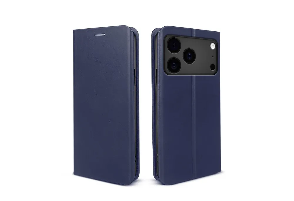 Tec-Expert Handyhülle Echtleder Hülle für Apple iPhone 17 Pro Max, Cover Klapphülle Case mit Kartenfach RFID Schutz aufstellbar