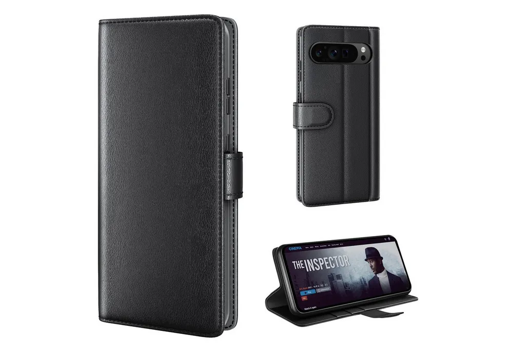 Tec-Expert Handyhülle Echtleder Hülle für Google Pixel 10 Pro XL 6.8 Zoll, 6.8", Cover Klapphülle Case mit Kartenfächern und Geldfach aufstellbar