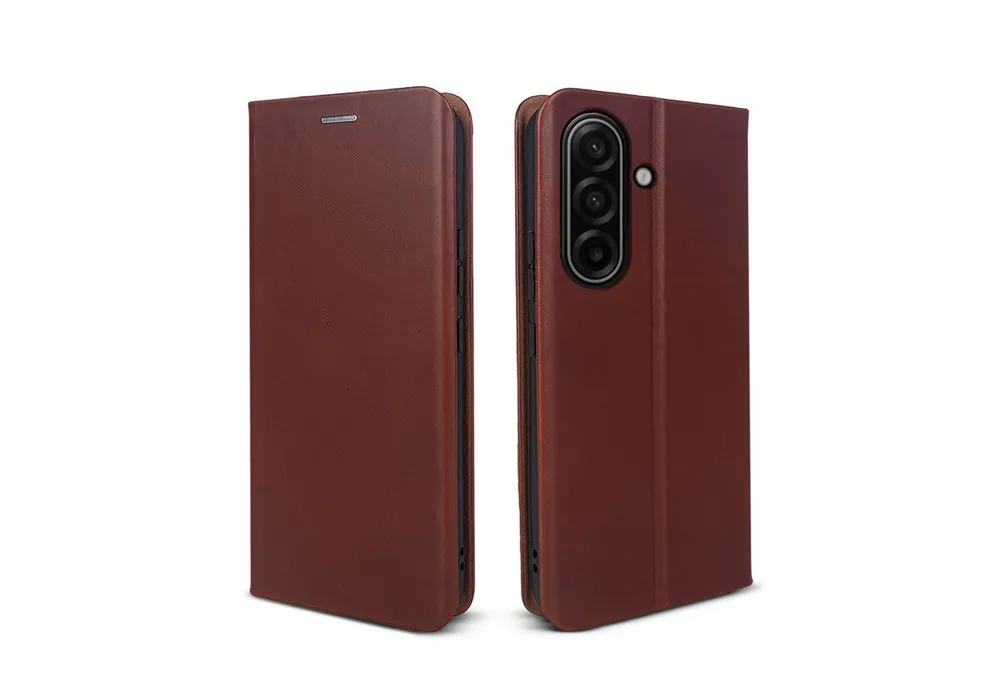 Tec-Expert Handyhülle Echtleder Klapp Hülle für Samsung Galaxy A57 5G 6.7 Zoll, 6.7, Cover Klapphülle Case mit Kartenfach RFID Schutz aufstellbar