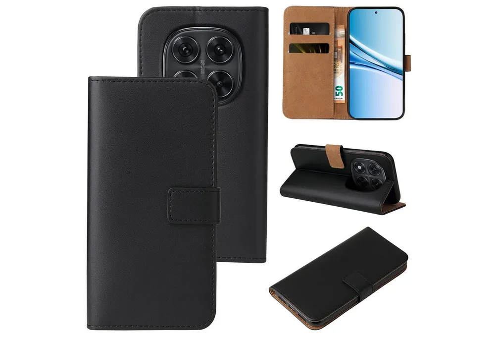 Tec-Expert Handyhülle Klapp Handy Hülle in Schwarz für Xiaomi Redmi Note 15 / 15 5G 6.77 Zoll, 6.77, Handyhülle Klapphülle Flip Case Cover Rundumschutz
