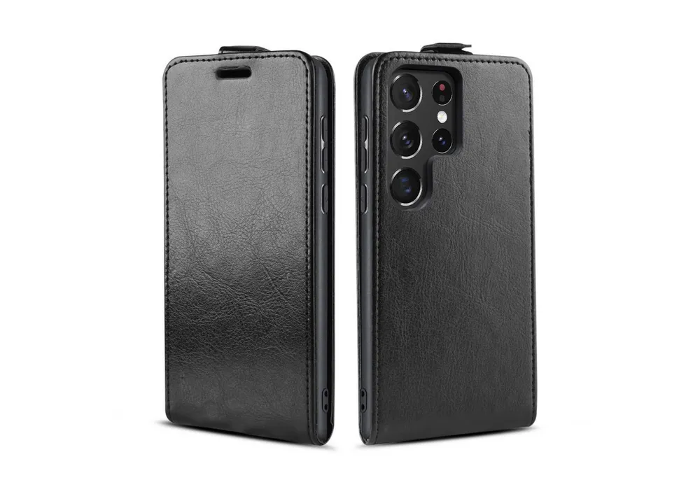 Tec-Expert Handyhülle Klapp Hülle für Samsung Galaxy S22 Ultra 6.8 Zoll, 6.8", Tasche Klapphülle Case mit Kartenfach Fliphülle vertikal
