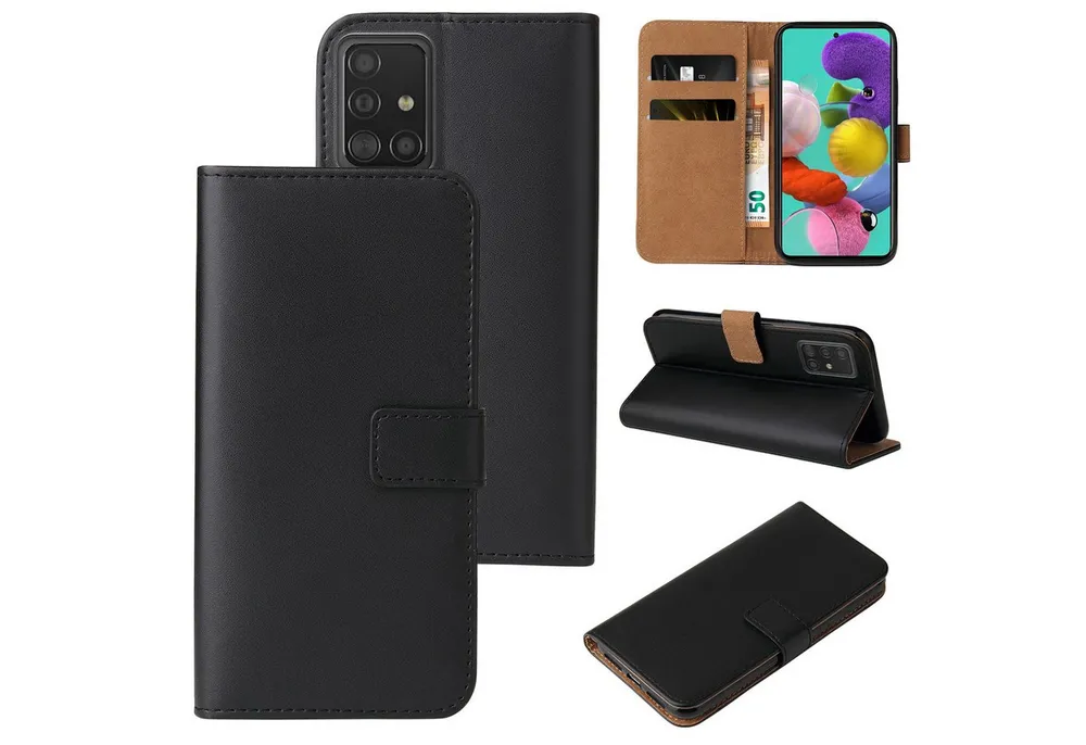 Tec-Expert Handyhülle Klapp Hülle für Samsung Galaxy A51 6.5 Zoll, 6.5, Flip Case für Samsung Galaxy A51