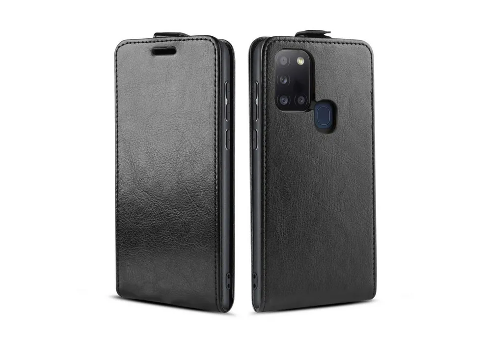 Tec-Expert Handyhülle Klapp Hülle für Samsung Galaxy A21S 6.5 Zoll, 6.5", Tasche Klapphülle Case mit Kartenfach Fliphülle vertikal