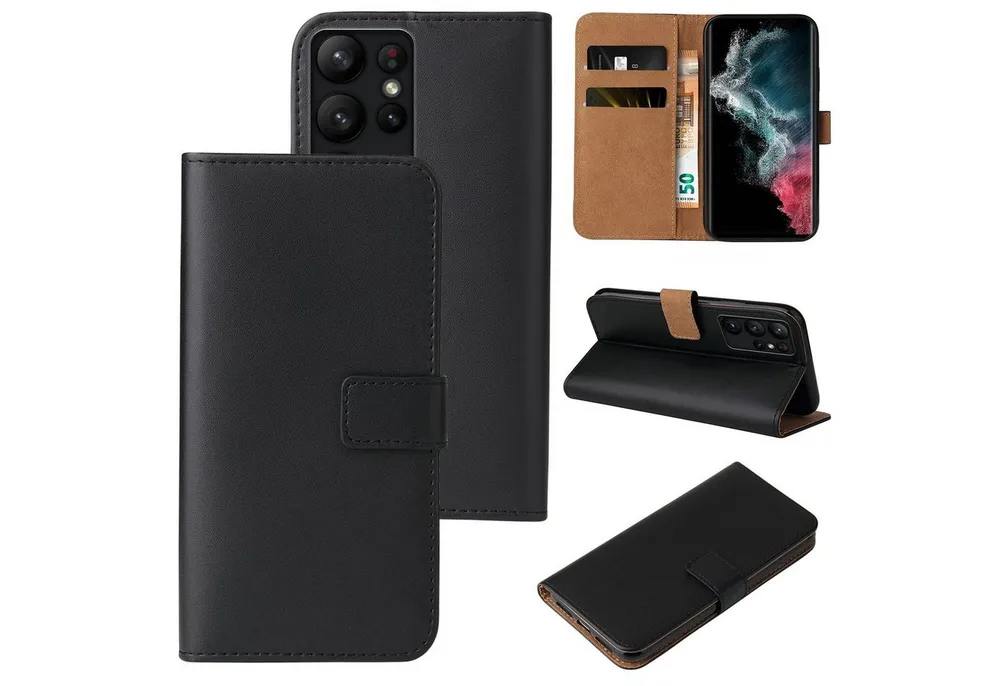 Tec-Expert Handyhülle Klapp Hülle für Samsung Galaxy S23 Ultra 6.8 Zoll, 6.8, Flip Case für Samsung Galaxy S23 Ultra